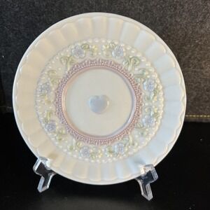 Vintage Precious Moments 1994 Saucer December Christmas Holiday Winter
